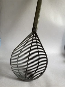 Rastrello Quahog Scoop Clam in metallo vintage originale d'epoca Oyster - Foto 1 di 4
