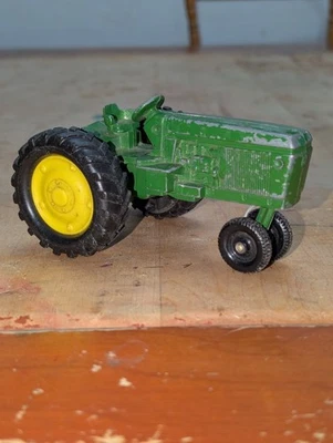 Tractor de juguete de colección verde amarillo metal con plástico 5 pulgadas agricultura agricultura  Foto 1 de 4