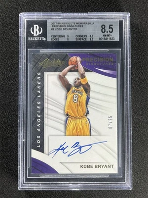 Panini Absolute Kobe Bryant Precision Signatures 2017-18 automático/25 BGS 8,5 Nm-Mt+ Foto 1 de 2
