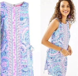 Lilly Pulitzer NWOT Donna Romper Shift Dress Happy As A Clam Women’s Engineered - Picture 1 of 10