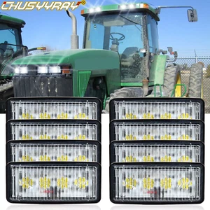 LED Upper Cab Light FOR John Deere 8100 8200 8300 8400 RE306510 RE161288 8PCS - Picture 1 of 10