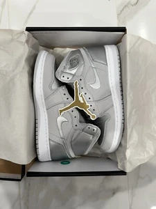 GS Size 6 -Air Jordan 1 Retro OG CO.JP High Tokyo, 575441-029, Neutral Gray obo - Picture 1 of 5