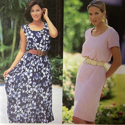 Simplicity Sewing Pattern 9489 Size KK 8 10 12 14 Dress with Scoop Neckline VTG - Image 1 of 4