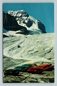 Athabasca Glacier AK-Alaska Snow Mobiles Ice Taxis Icefield Tarjeta Postal de Colección - Imagen 1 de 2
