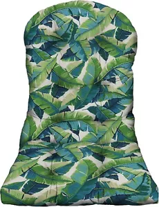 RSH Decor Outdoor Adirondack Tufted Cushion, Balmoral Opal Blue Green Tropical - Picture 1 of 9