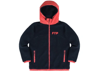 FTP Reflective Polar Fleece Jacket Navy/Red LARGE FuckThePopulation NEWDEADSTOCK - Image 1 of 4