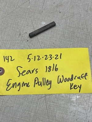 Sears Suburban 16/6 Tractor Tecumseh OH160 motor polea llave Woodruff Foto 1 de 3