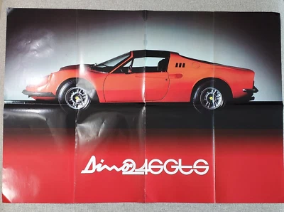 Ferrari GT Collection Dino 246 Big Poster FOLD OUT & Specs Centauria 2017 - Image 1 of 4