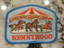 Vintage Kennywood Park Carousel Patch Pittsburgh PA 3 5/8" x 2 5/8" NOS