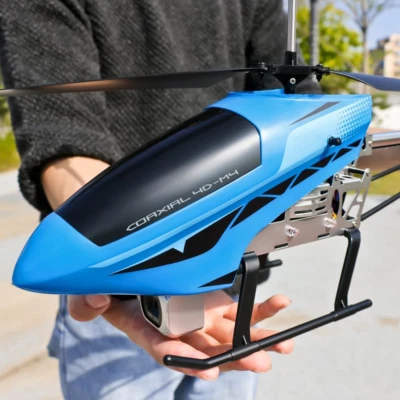 Large 72CM 4K Dual Camera Remote Control Helicopter, Alloy Drop-Proof RC Helicop - Image 1 of 4