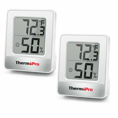 2*TP49ThermoPro  Digital IndoorThermometer Hygrometer Temperature Humidity Meter - Image 1 of 4
