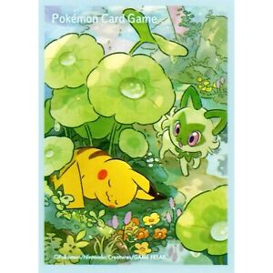Pokemon TCG Pikachu & Sprigatito 2024 Individual Card Game Sleeve X 1 NEW