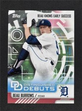 2016 Topps Pro Debut Distinguished Debuts #DD21 Beau Burrows - NM-MT