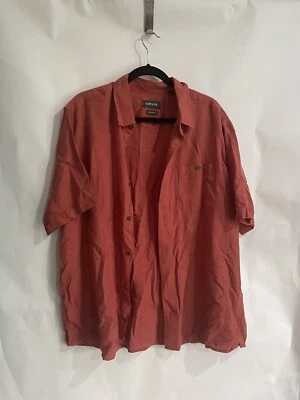 Camisa Orvis Classic Fit Talla L Roja 53/47 Cáñamo Tencel Manga Corta Foto 1 de 4