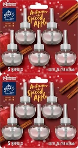 Glade PlugIns 10 Scented Oil Refill Autumn Spiced Apple Limited Edition Cinnamon - Picture 1 of 5
