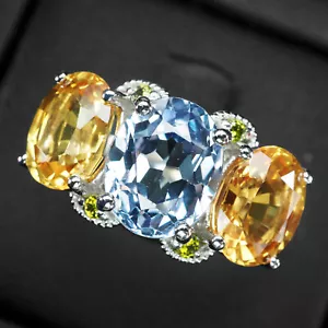 Alchemical Change Alexandrite Sapphire 9.15Ct 925 Sterling Silver Handmade Rings - Picture 1 of 10