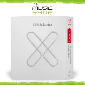D'Addario XS 13-56 Medium Coated 80/20 Acoustic Guitar Strings - XSABR1356 - Picture 1 of 6