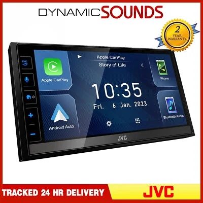 JVC KW-M785DBW 6.8" Wireless CarPlay Android Auto Mirroring DAB Bluetooth Stereo - Image 1 of 4