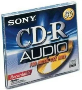10 X SONY CD-R CRM80 AUDIO Blank CD-R Audio 80 min DIGITAL 79 min 57 sec New - Zdjęcie 1 z 1