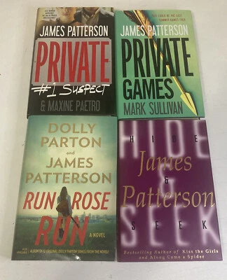 Lot Of 4 James Patterson Hardcover Books: Private #1 Suspect, Private Games, Hid Foto 1 de 4