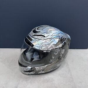 Icon Airmada Legion Motorcycle Helmet Pearlescent Dragon Adults Size M 57-58cm!