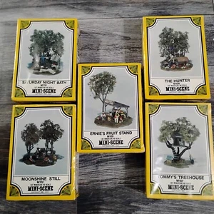 NEU Zinn HO Scale Mini Scenes Woodland Scenics Lot Vintage 1980 - Bild 1 von 7