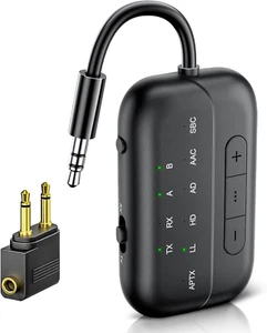 2025 Upgraded Bluetooth 5.3 Sender Klinke Splitter Transmitter Und Empfänger, Ai - Bild 1 von 7
