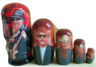 ZZ Top Nesting Doll/5-pieces Set/~4.5" Tall/Wood/Russia/NEW!