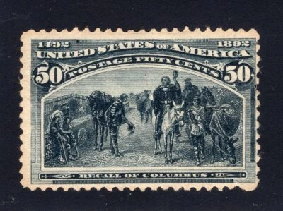 1893 United States. SC#240.  Mint, Lightly Hinged, FVF. - Image 1 of 2