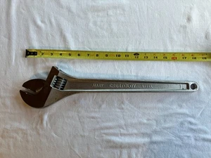 Crescent Wrench, 18”, AC218VS, Adjustable Wrench, Chrome Chipped - Picture 1 of 5