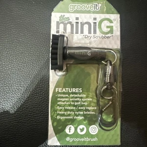 Mini Golf Brush The Small MiniG 'Dry Scrubber' Features A Detachable Magnet BNIB - Picture 1 of 2