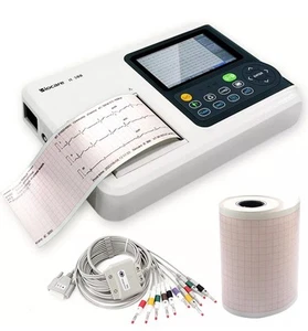 12 lead ECG EKG Machine for rapid diagnosis and instant ECG tests AU - Picture 1 of 14