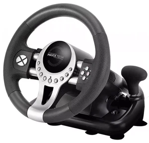 Maxx Tech Pro Racing Wheel For PC Xbox PS4 &Switch 180 Rotation Box missing USED - Picture 1 of 5