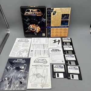 Komplett Star Wars Tie Fighter Lucas Arts PC 3,5 Disk IBM PC/DOS Big Box 1994 - Bild 1 von 9