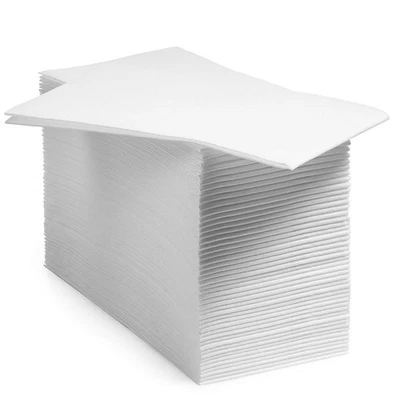 200 Pack White Guest Towels Disposable Linen-Feel Bathroom Napkins Made in USA - Image 1 of 4