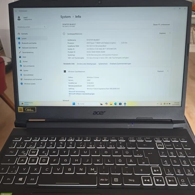 Acer Nitro 5 AN515-45 Gaming Laptop Ryzen 7 5800H, GeForce RTX 3060 16GB DDR4 - Bild 1 von 4