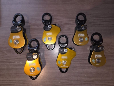 Poleas giratorias Petzl - paquete (2x Spin L1, 2x Spin L2, 2x Pro Traxion) Foto 1 de 4