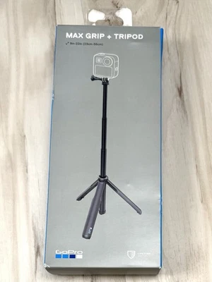 GoPro Camera Hero MAX Grip + Tripod Extendable 9"-22" Black ASBHM-002 NIB NEW - Image 1 of 3