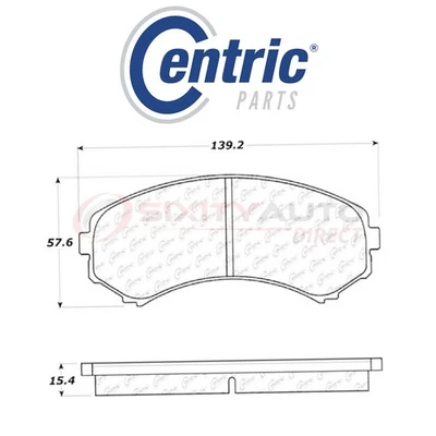 Centric C-TEK Ceramic Disc Brake Pads for 2001-2003 Isuzu Rodeo Sport 2.2L zv - Изображение 1 из 4