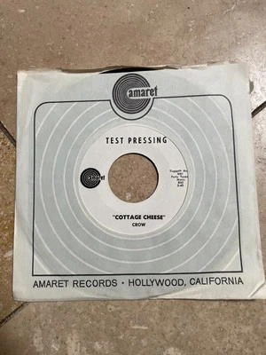 Crow; Cottage Cheese / Slow Down 7” US Test Pressing Vinyl Single Free UK Post - Image 1 of 4