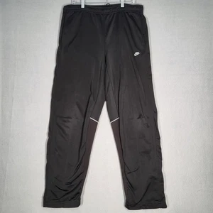 Pantalones Nike Para Hombre Talla Grande Negros Pista Poliéster Cordón Logo Atléticos - Imagen 1 de 12