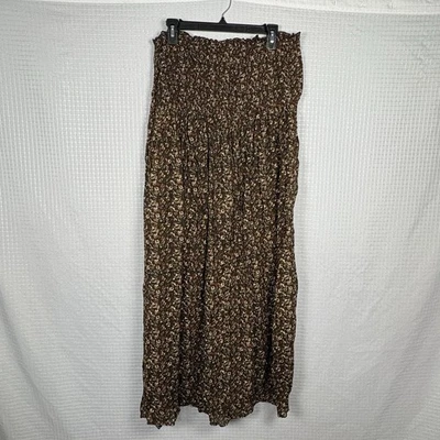 Vintage Prairie Shirred Tube Top Dress Womens 3X Ditsy Country Concert Rodeo - Image 1 of 4