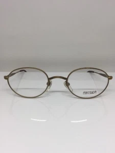 Vintage Matsuda 2854 Eyeglasses GP Gold With Accents Details Frame 50-21mm Japan - Picture 1 of 11