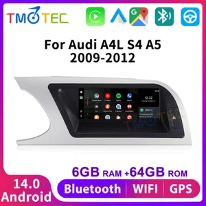 Für Audi A4/B8/S4/S5 2009-2012 8.8" Autoradio CarPlay SWC Wifi GPS Android 14 - Bild 1 von 19