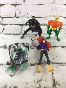 Mcdonalds Toys DC Comics Batman Aquaman Bat Girl Green Lantern
