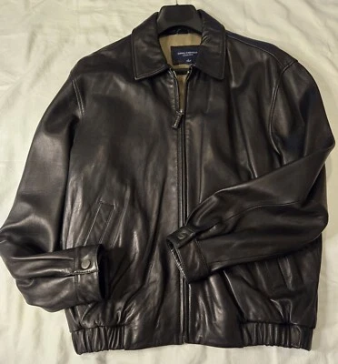 Daniel Cremieux Collection Sz Large Black Leather Lambskin Jacket NWOT Nice!! - Image 1 of 4