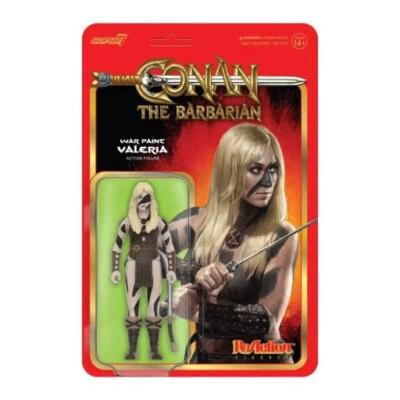 Conan the Barbarian 1982 War Paint Valeria ReAction 10cm Figur Super7