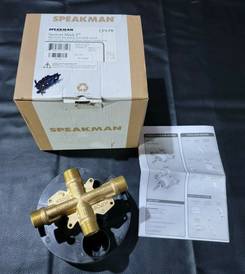 Válvula de ducha de latón áspero Sentinel Mark II CPV-PB equilibrada a presión Foto 1 de 4