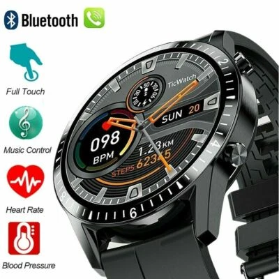 Bluetooth 5.0 Smart Watch Heart Rate Blood Pressure Oxygen Waterproof Bracelet - Image 1 of 4