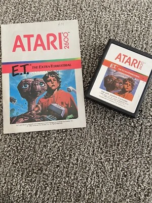 Atari 2600 E.T. with Directions 1982 Vintage Original READ - Image 1 of 4